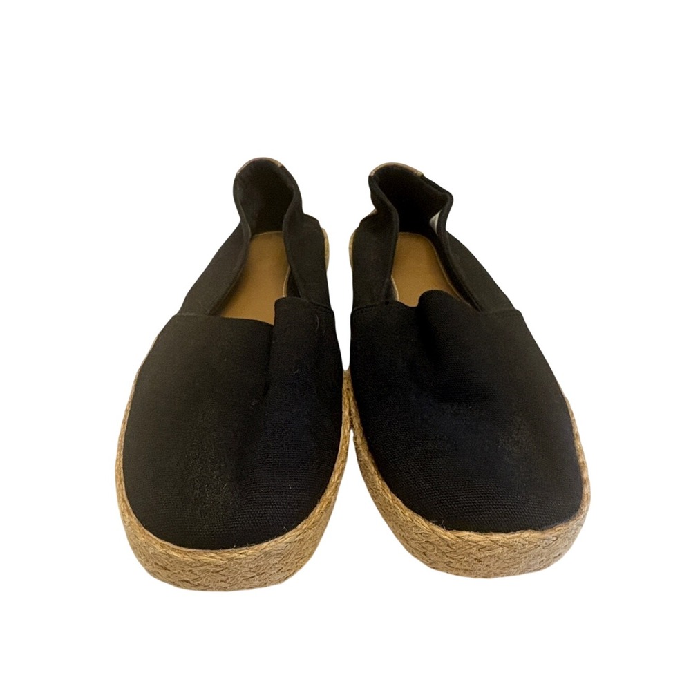 Easy Spirit Women's Black Espadrille Slip-On Flats Size 8